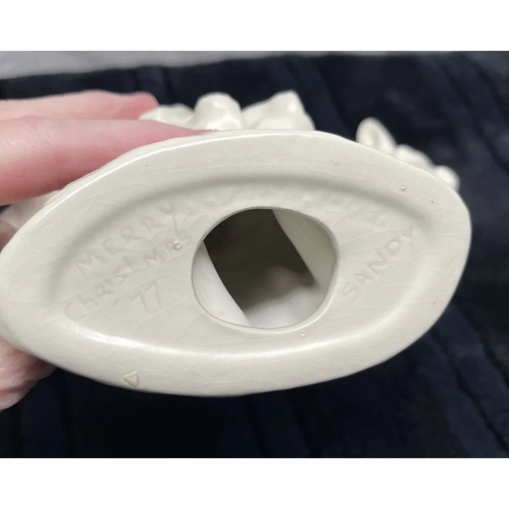 Vintage Set Holland Mold Ceramic Holy Family Figurines Mary Joseph Baby Jesus